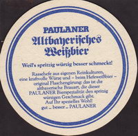 Beer coaster paulaner-52-zadek-small