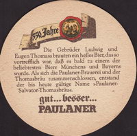 Beer coaster paulaner-53-zadek