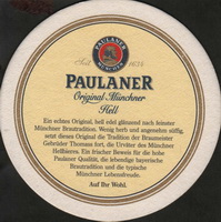 Beer coaster paulaner-60-zadek