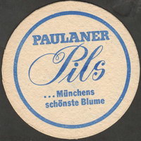 Beer coaster paulaner-73-zadek