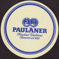 Beer coaster paulaner-76-zadek