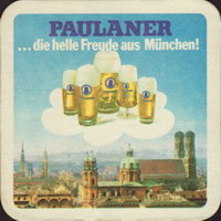 Beer coaster paulaner-81-zadek-small
