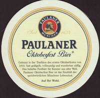 Beer coaster paulaner-83-zadek