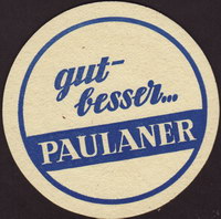 Beer coaster paulaner-99-zadek