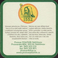 Beer coaster pelhrimov-14-zadek