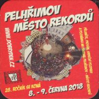 Beer coaster pelhrimov-19-zadek