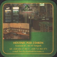 Beer coaster platan-84-zadek