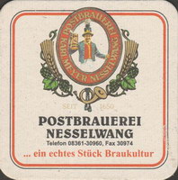 Beer coaster post-brauerei-nesselwang-1