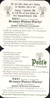 Beer coaster potts-brauerei-1-zadek