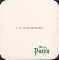 Pivní tácek potts-brauerei-12-zadek