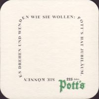 Beer coaster potts-brauerei-14-zadek