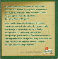 Beer coaster prazdroj-165-zadek