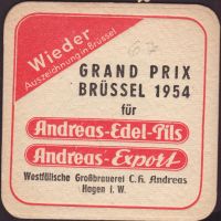 Beer coaster privatbrauerei-c-h-andreas-10-zadek