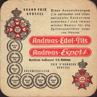 Beer coaster privatbrauerei-c-h-andreas-4-zadek