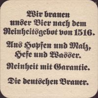 Beer coaster privatbrauerei-frank-2-zadek