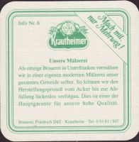 Beer coaster privatbrauerei-friedrich-dull-12-zadek