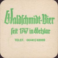 Beer coaster privatbrauerei-gebr-waldschmidt-1-zadek