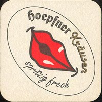 Beer coaster privatbrauerei-hoepfner-1-zadek