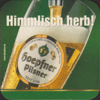 Pivní tácek privatbrauerei-hoepfner-41-zadek