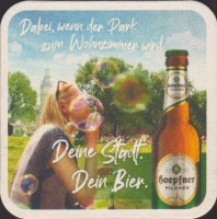 Beer coaster privatbrauerei-hoepfner-44-zadek