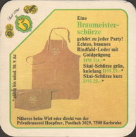 Beer coaster privatbrauerei-hoepfner-6-zadek