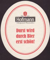 Pivní tácek privatbrauerei-hofmann-16-zadek
