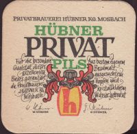 Beer coaster privatbrauerei-hubner-1-oboje-small