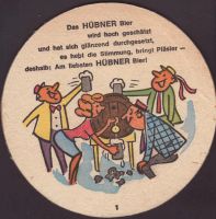 Beer coaster privatbrauerei-hubner-6-zadek