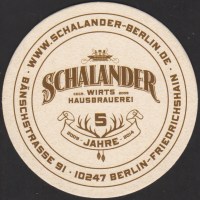 Beer coaster privatbrauerei-schalander-1