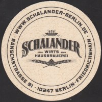 Beer coaster privatbrauerei-schalander-1-zadek