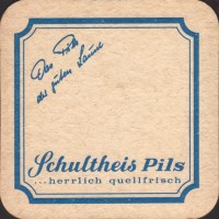 Beer coaster privatbrauerei-schultheis-14-zadek