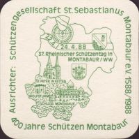 Beer coaster privatbrauerei-schultheis-18-zadek