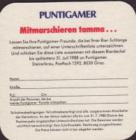 Beer coaster puntigamer-125-zadek