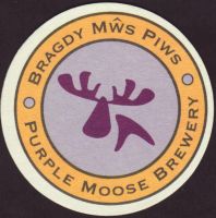 Beer coaster purple-moose-1