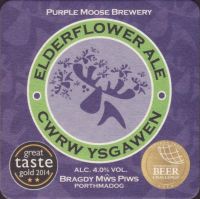 Beer coaster purple-moose-8