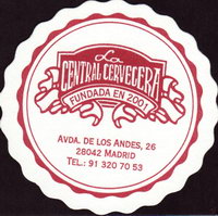 Beer coaster r-cetnral-cervecera-1