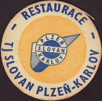 Pivní tácek r-tj-slovan-plzen-1