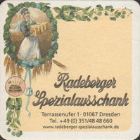 Beer coaster radeberger-14-zadek