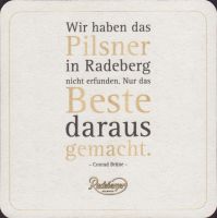 Beer coaster radeberger-29-zadek