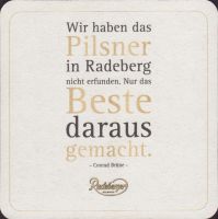 Beer coaster radeberger-29-zadek-small