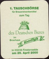 Beer coaster radigks-wirtshausbrau-2-zadek