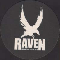 Beer coaster raven-8