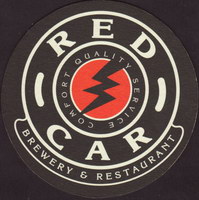 Beer coaster red-car-1