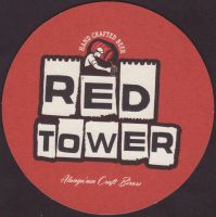 Beer coaster red-tower-2-zadek