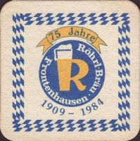 Beer coaster rohrl-brau-frontenhausen-1-zadek-small