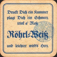 Beer coaster rohrl-brau-frontenhausen-2-zadek-small