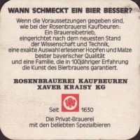 Beer coaster rosenbrauerei-kaufbeuren-6-zadek
