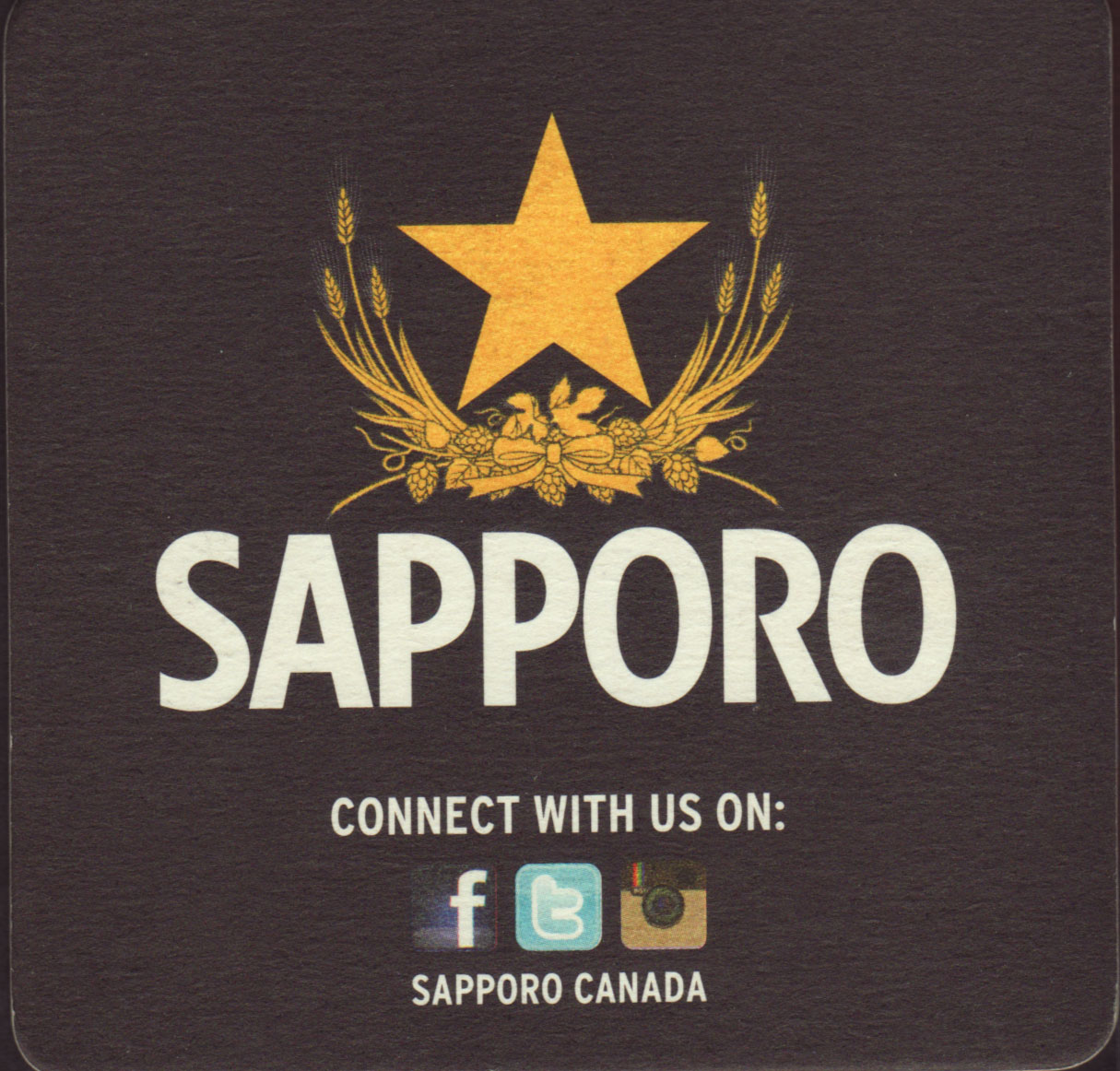 SAPPORO 2 Different Legendary CANADA BIRU BEER MATS COASTERS SOUS-BOCK 