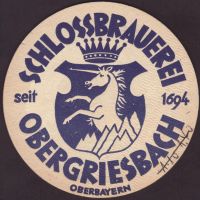 Beer coaster schlossbrauerei-obergriesbach-1-small