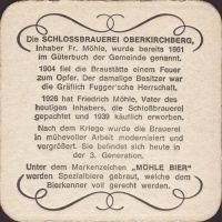 Beer coaster schlossbrauerei-oberkirchberg-1-zadek